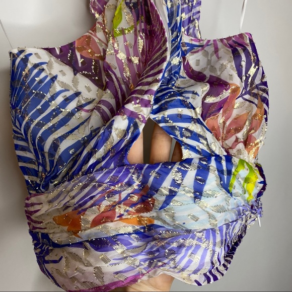 NWT Ramy Brook Printed Louisa Halter Top - Picture 6 of 11